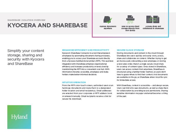 ShareBase, Kyocera, Solution, Software, Document Management, BOSS Business Solutions