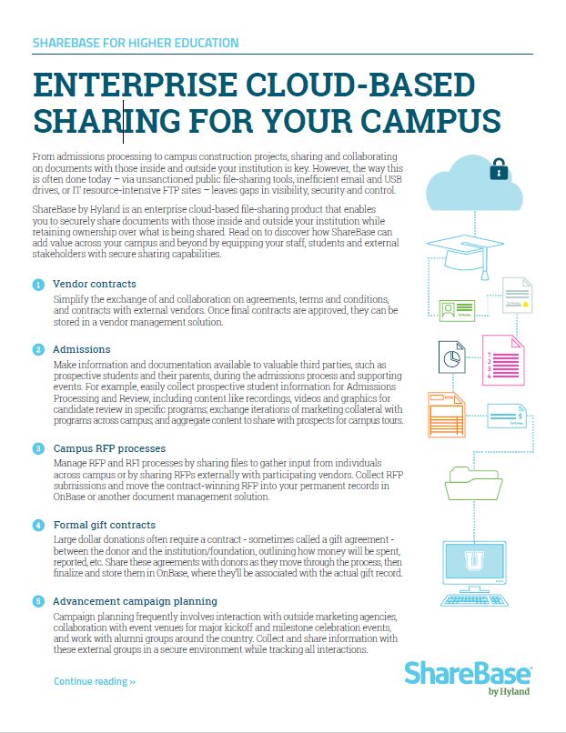 ShareBase, Higher Education, Kyocera, Software, Document Management, BOSS Business Solutions