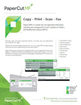 Papercut, Mf, Ecoprintq, BOSS Business Solutions